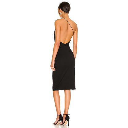 Superdown Brynn Ruched Midi Dress in Black