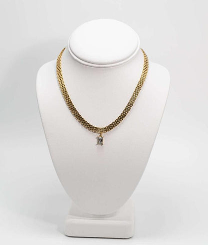 Minimalist Charlotte Necklace for Unisex with High-Quality Stainless Steel and Gold Plating